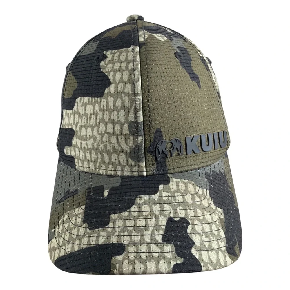 KUIU Camo Hat Kids Youth Green Camouflage Flexfit Hunting Baseball Cap